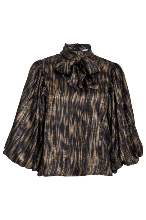 Minus zwarte dames blouse | Vooraanzicht