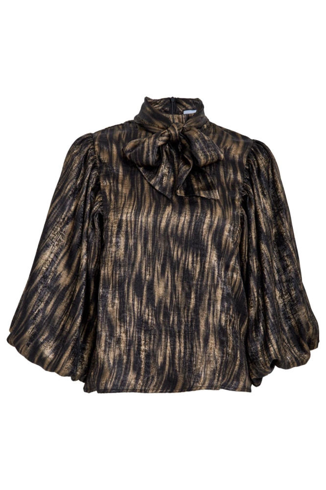 Minus zwarte dames blouse | Vooraanzicht
