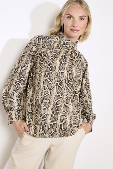 LolaLiza Blouse C SNAKI 05702989 LT BEIGE