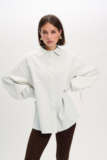 Refined Department WOVEN OVERSIZED BLOUSE GABBY R2510940857 550 STRIPE