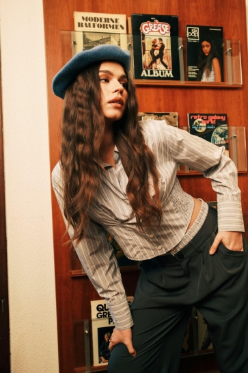 Fluresk NIVYA BLOUSE 25WDF04 415 WARM TAUPE