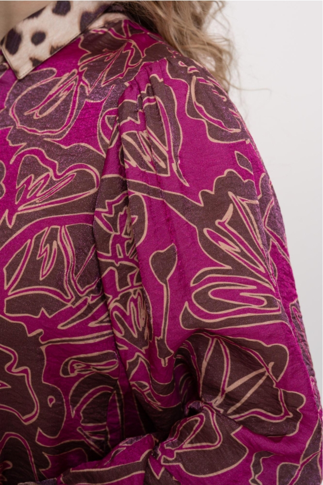 Geisha paarse dames blouse | Unique Selling Point