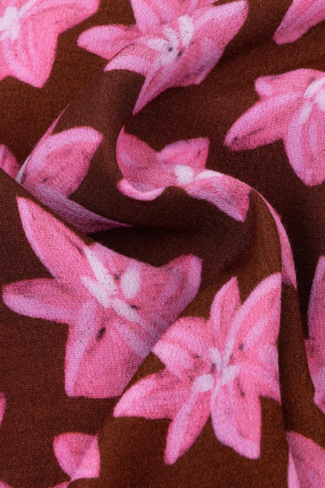 Ydence bruine dames blouse | Kleurstaal