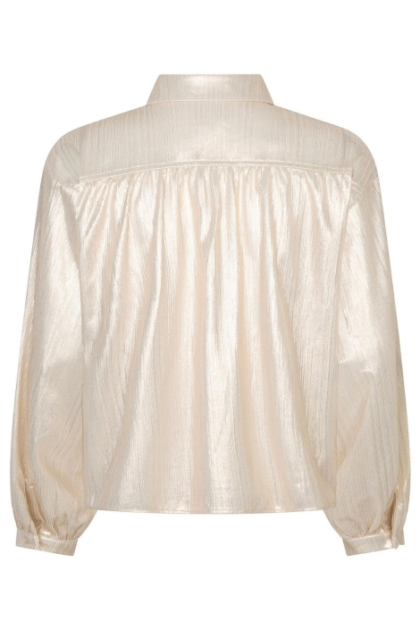 Ydence beige dames blouse | Achteraanzicht