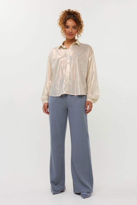 Ydence beige dames blouse | Model