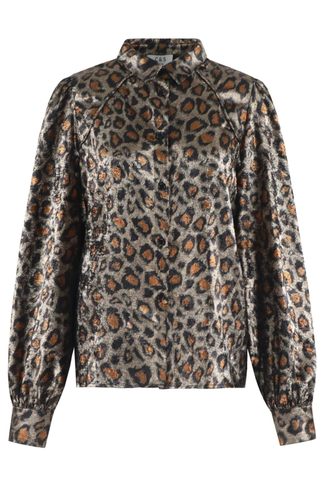 C&S The Label zwarte dames blouse | Vooraanzicht