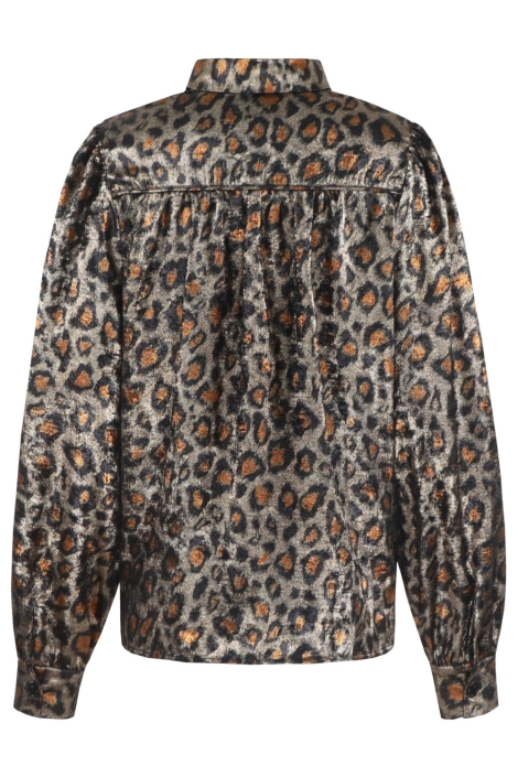 C&S The Label zwarte dames blouse | Achteraanzicht