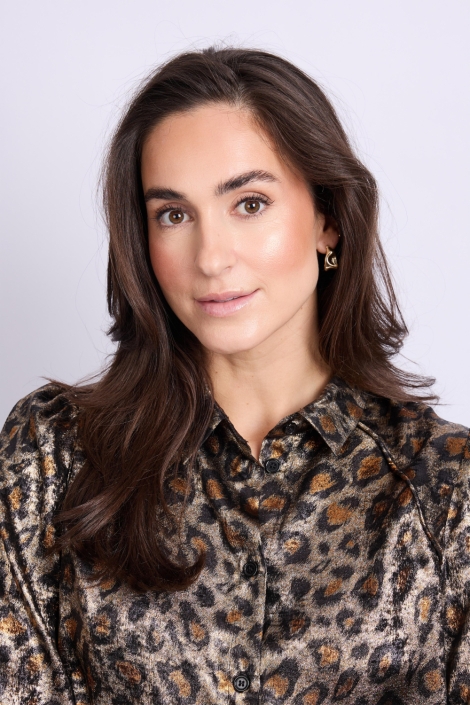 C&S The Label zwarte dames blouse | Close up