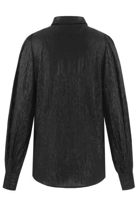 C&S The Label zwarte dames blouse | Achteraanzicht