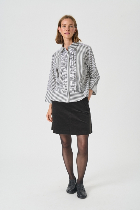 Part Two zwarte dames blouse | Model