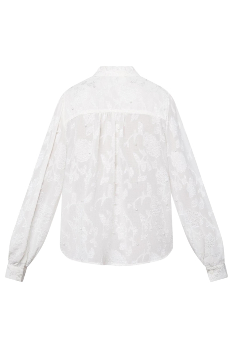 SisterS point beige dames blouse | Achteraanzicht