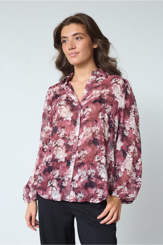 SisterS point roze dames blouse | Model vooraanzicht