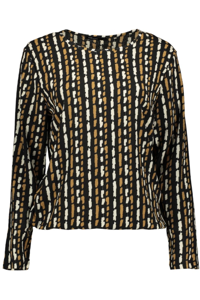 FOS Amsterdam camel dames t-shirt | Vooraanzicht