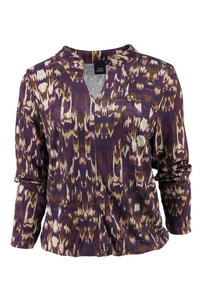 FOS Amsterdam paarse dames t-shirt | Vooraanzicht