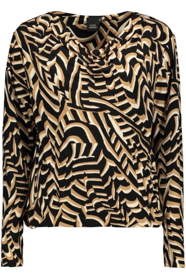 FOS Amsterdam T-shirt ANNA STRAW 6721 215 CAMEL