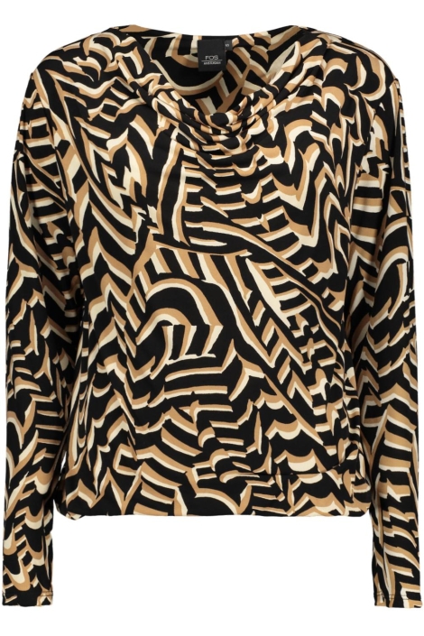 FOS Amsterdam camel dames t-shirt | Vooraanzicht