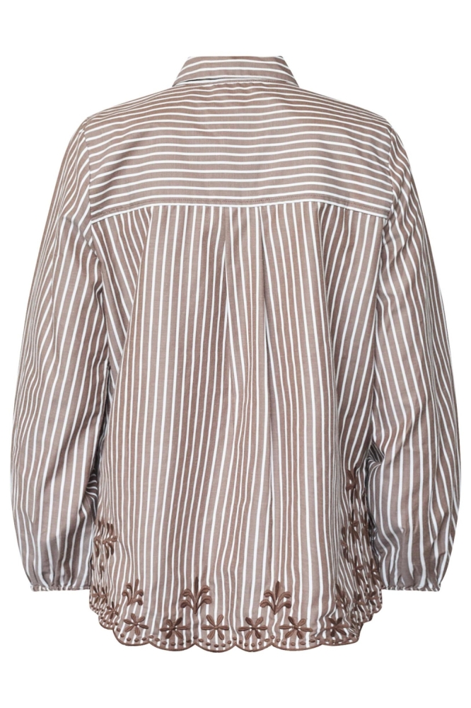 SisterS point bruine dames blouse | Achteraanzicht