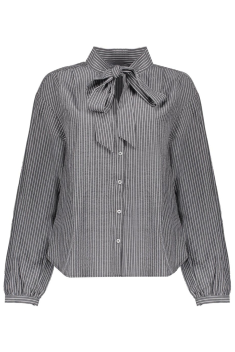 Geisha grijze dames blouse | Vooraanzicht