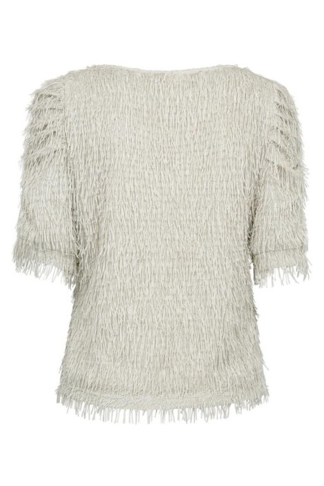 Freequent beige dames blouse | Achteraanzicht