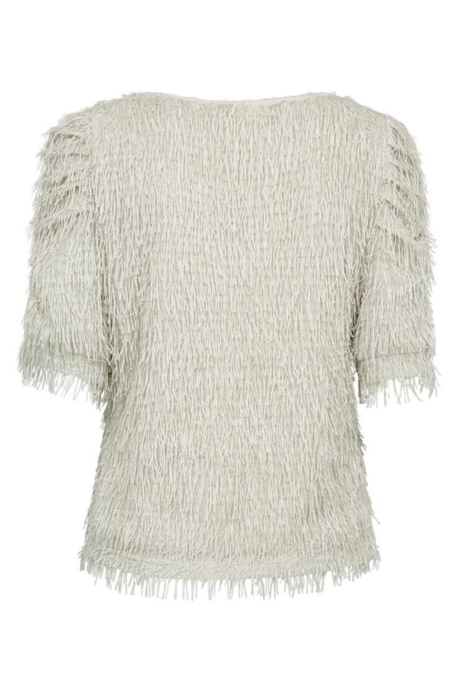 Freequent beige dames blouse | Achteraanzicht