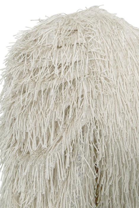 Freequent beige dames blouse | Close up