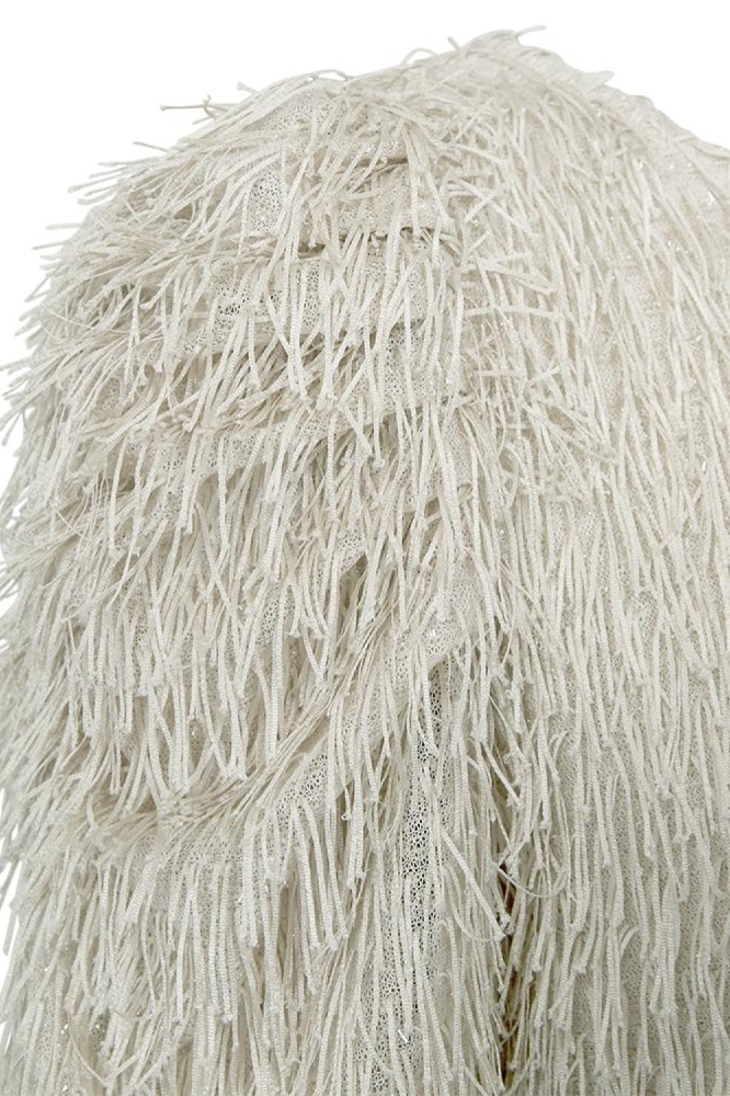 Freequent beige dames blouse | Close up