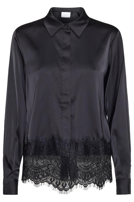 SisterS point zwarte dames blouse | Vooraanzicht