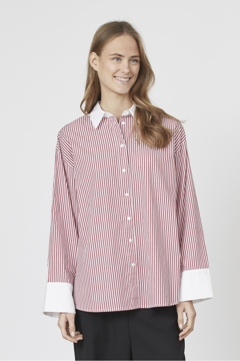 SisterS point witte dames blouse | Model vooraanzicht