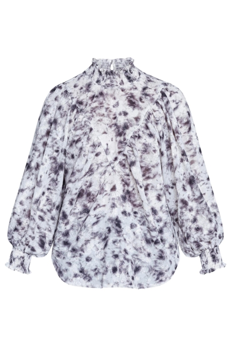 SisterS point grijze dames blouse | Vooraanzicht