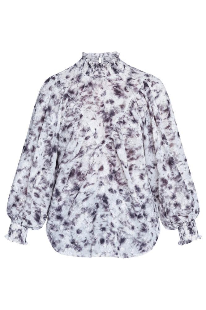 SisterS point grijze dames blouse | Vooraanzicht