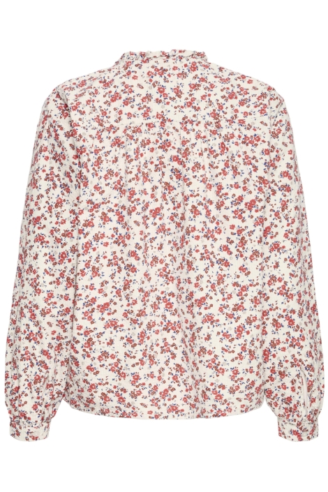 Ichi beige dames blouse | Achteraanzicht