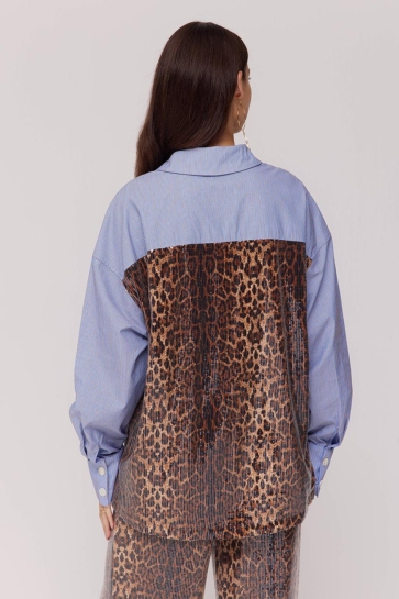 Harper & Yve YELENA LS DW25P611 1103 Stripe/Lexie Leopard