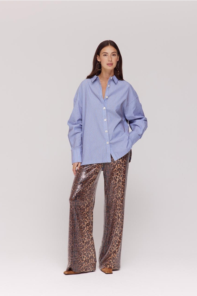 Harper & Yve blauwe dames blouse | Model