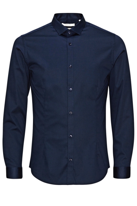 Jack & Jones blauwe heren overhemd | Vooraanzicht