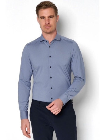 Pure H. Tico Overhemd FUNCTIONAL SHIRT L S 4030 21750 110 PLAIN BLUE