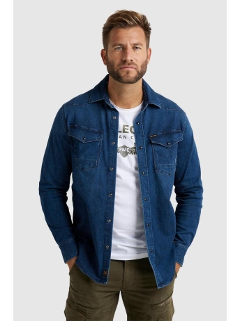 PME legend Overhemd LONG SLEEVE DENIM SHIRT PSD2208204 CBD