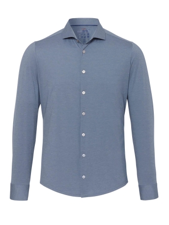 Pure H. Tico Overhemd SHIRT LONGSLEEVE 3385 21150 112 PLAIN BLUE