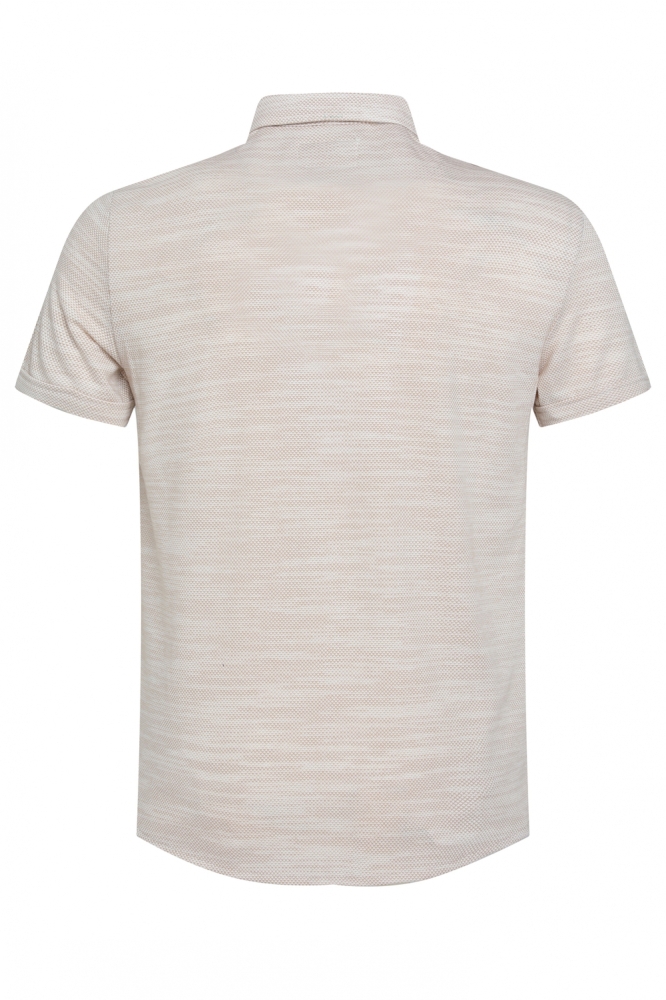 MINIMALISTISCH OVERHEMD MET KORTE MOUWEN 333544 1002 Sand