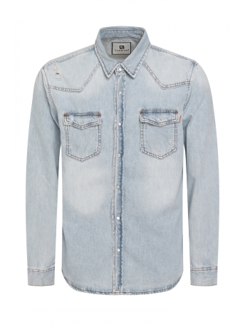 Gabbiano Overhemd DENIM SHIRT 333550 903 Bleach Denim
