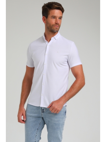 Gabbiano Overhemd PREMIUM OVERHEMD MET KORTE MOUWEN 333554 101 White