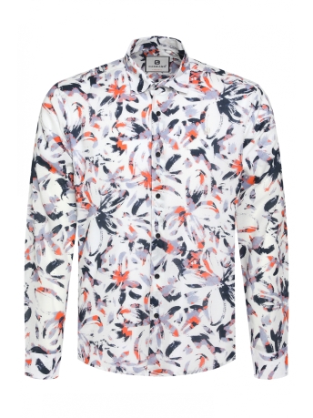 Gabbiano Overhemd OVERHEMD ABSTRACT BLOEMENPRINT 333560 101 White