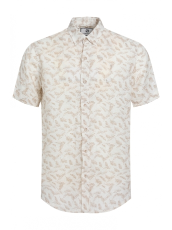 Gabbiano Overhemd LINNEN OVERHEMD MET FLORAL PRINT 333573 1009 Desert Sand