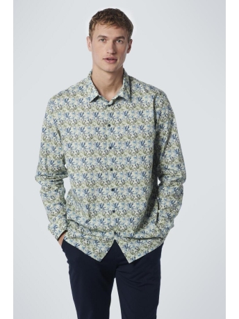 NO-EXCESS Overhemd SHIRT STRETCH ALLOVER PRINTED 19430101 051 LIGHT GREEN
