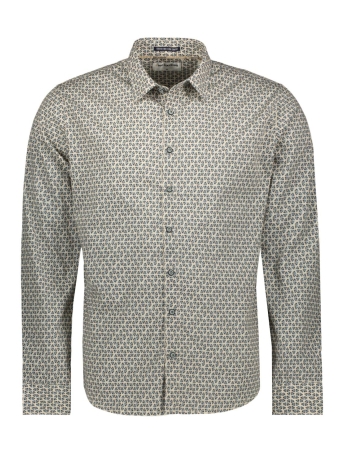 NO-EXCESS Overhemd SHIRT STRETCH ALLOVER PRINTED 19430278 011 OFF WHITE