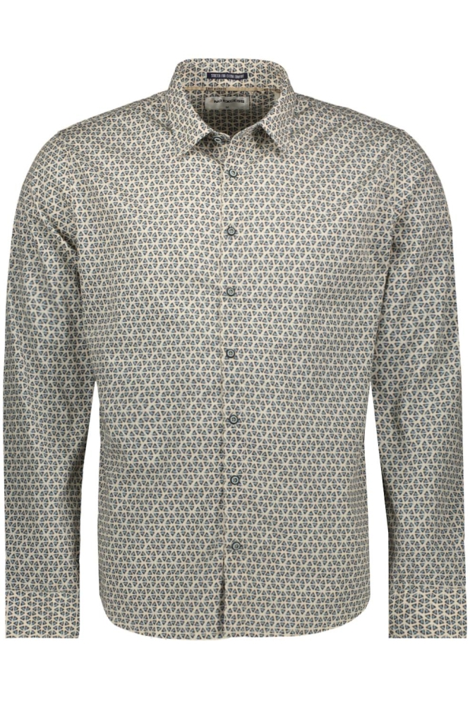 SHIRT STRETCH ALLOVER PRINTED 19430278 011 OFF WHITE