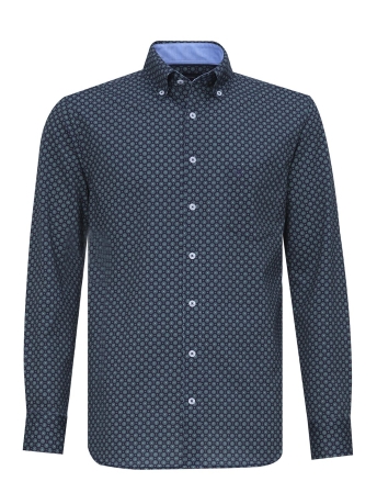 Campbell Overhemd CLASSIC CASUAL 081470 4006 GROEN DESSIN