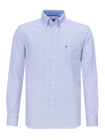 Campbell Overhemd CLASSIC CASUAL 081468 3006 BLAUW DESSIN