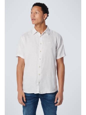 NO-EXCESS Overhemd SHIRT SHORT SLEEVE LINEN 19490364SN 010 WHITE
