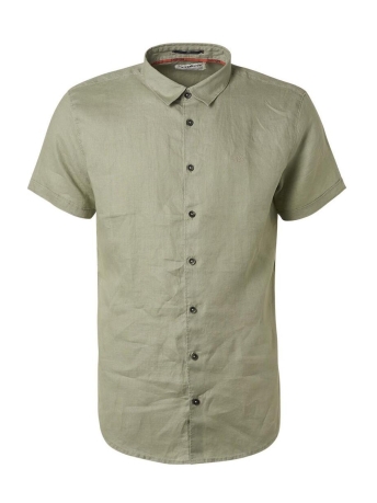 NO-EXCESS Overhemd SHIRT SHORT SLEEVE LINEN 19490364SN 155 SMOKE GREEN