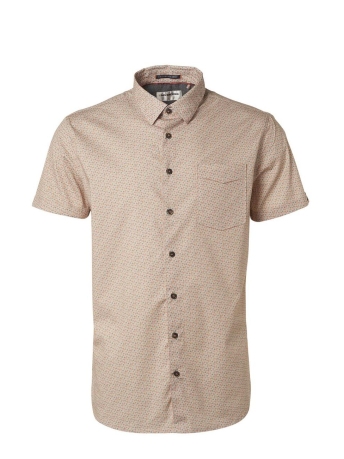 NO-EXCESS Overhemd SHIRT SHORT SLEEVE ALLOVER PRINTED 19440337 192 PAPAYA